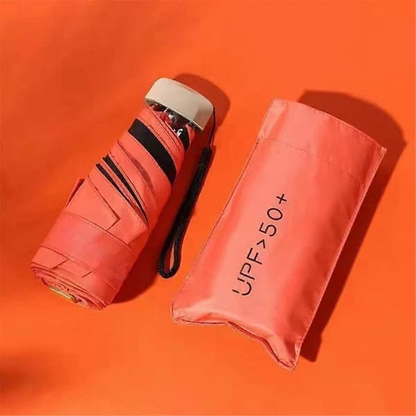 Foldbar Solskærm UV Ultralet Foldbar Sort Plastik Paraply A