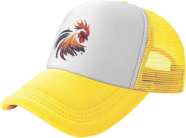 Hane Kyllinghode Gul Mesh Dad Hat Hane Kyllinghode Baseball Dad Cap Morsom Distressed Ball Trucker Cap Stil 2538