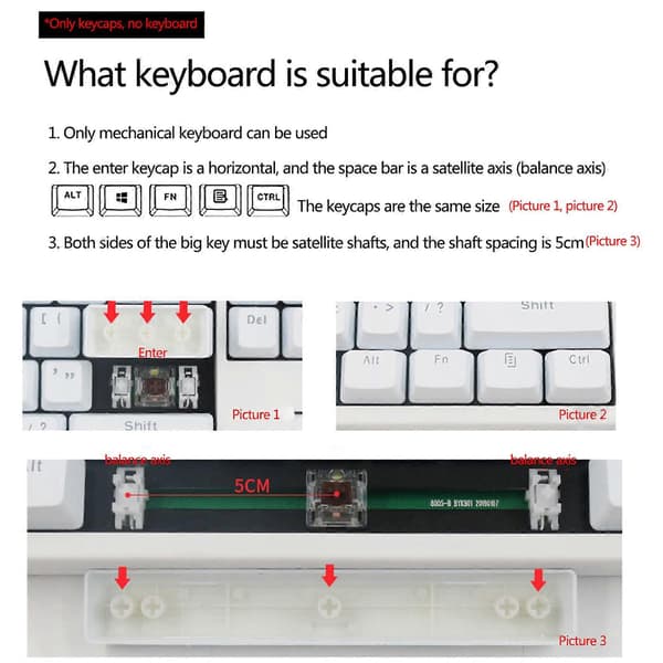 104 Taster Doubleshot Rød-Sort PBT Bagbelyste Keycap Caps til Cherry MX Gaming