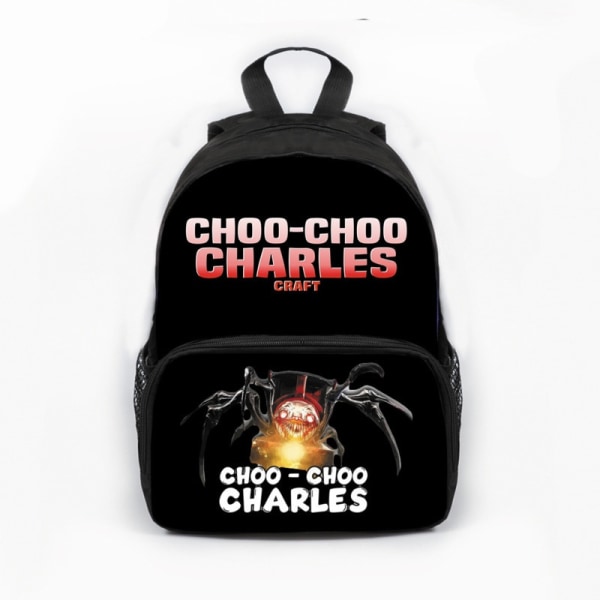 2023 ny Choo-Choo Charles Train Game skolväska för grundskoleelever kreativ polyesterväska för barn style 4