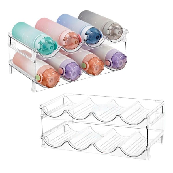 Kopholder Opbevaring Flaskeholder Opbevaringsreol Organizer Stand Flaske Display til Køkken Husholdning Bar Vin Mælk Te