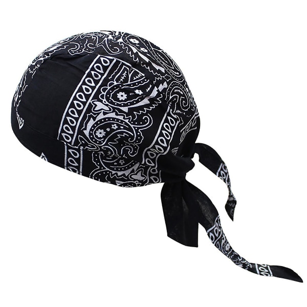 Multi Color Hip Hop bomull Cashew Print Pirate Bandana Beanie Streetwear Beste julegave Black