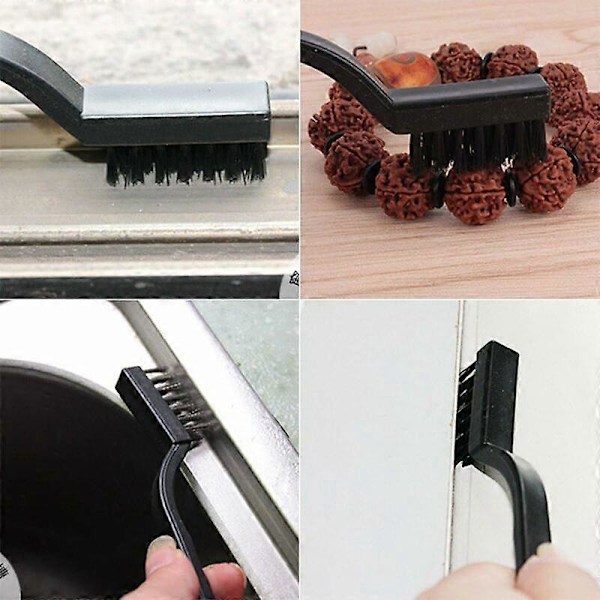 15 Delers Wire Brush Sett med Buet Håndtak Rustfritt Stål Messing og Nylon