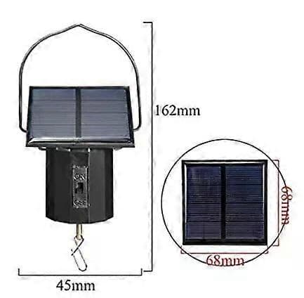 Vindsnurremotor Solcellsdriven Hängande Displaymotor Solcellsdriven Roterande Vindsnurremotor för Vindspel