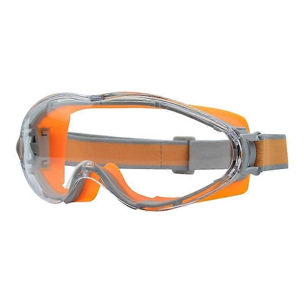 Anti-imskyddsglasögon, skyddsglasögon, ögonskydd, reptålig omslutande lins, justerbar orange