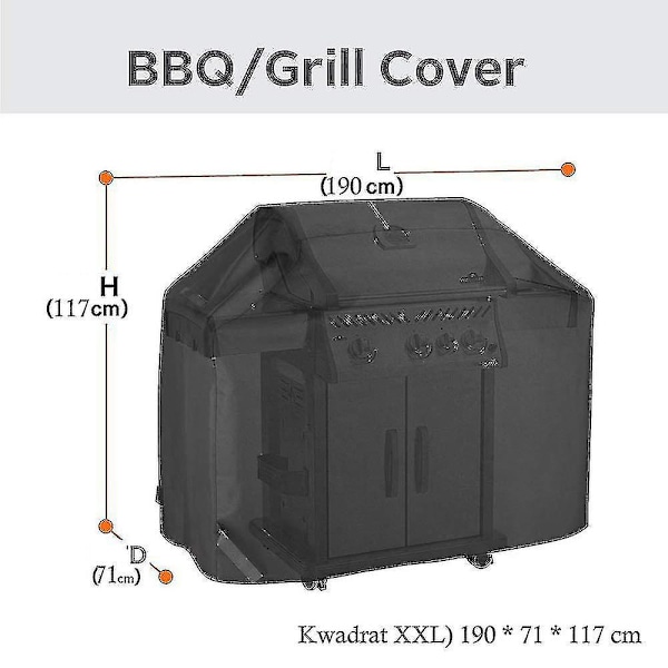 Vanntett BBQ Grilltrekk Aespa i 5 Størrelser