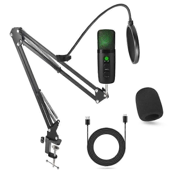USB Mikrofon Kondensator Gaming Mic Hög Konfiguration