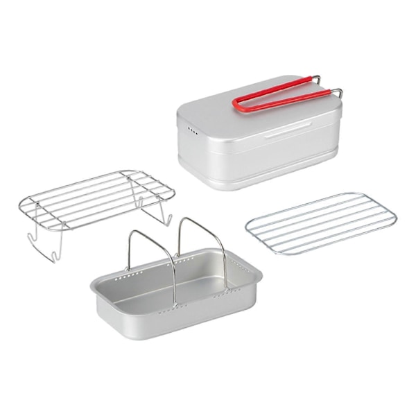 Matlåda Kokkärl Snackbox Aluminium Matlåda för Matlagning Fiske Vandring