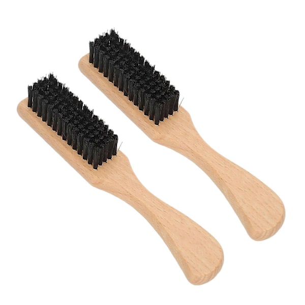 Herrskäggborste 2st Set Lättviktig Portabel Imitation Vildsvinsborst med Handtag för Hem- och Barberaranvändning