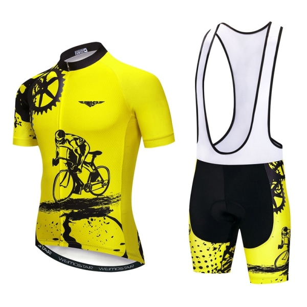Weimostar 2022 Pro Team Cykeltröja Set Herr Mountainbikekläder Sommar MTB Cykelkläder Anti-UV cykelkläder Model 6 XS