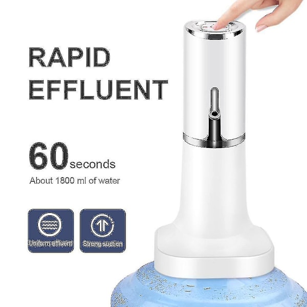 1200mah USB-laddning Trådlös Bärbar Elektrisk Automatisk Vattendispenser Vattenpump För Smar