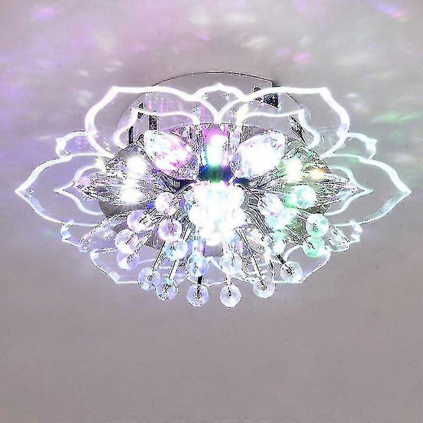 20cm 9w Moderne Krystall LED Taklampe Armatur Gang Pendel Lampe Lysekrone