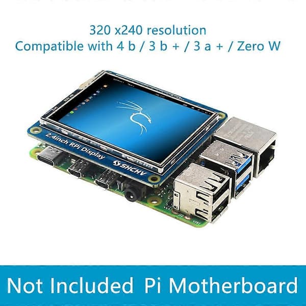 2,4 tommer Touch Screen Display til 4B/3B+/3B/3A+/ Zero W LCD Touch Screen 320X240 Display til