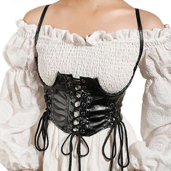 Elegant Svart Färg Midjetränare Kvinnor Korsett Cincher Kroppsformare Tillbehör