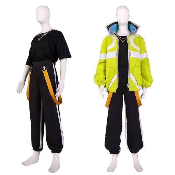 Anime Cyberpunk Edgerunners David Martinez Cosplay-kostyme Fancy festdrakt Frakkskjorte Bukser Halloween-uniformer spesiallaget XL