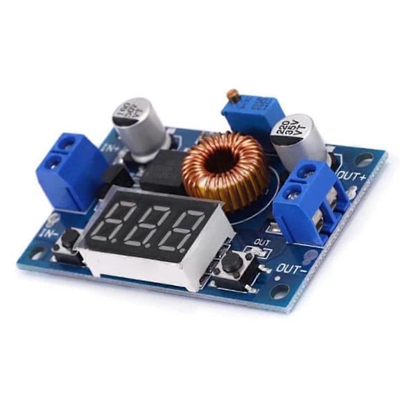 XL4015E Spänningsjusterbar Spänningsreducerande Effektmodul med Voltmeter Digital Display 5A Högeffekt
