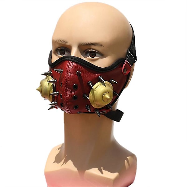 Ny kreativ mask Halloween halvansiktsnitad mask Cos Roliga festdräkter rekvisita K3