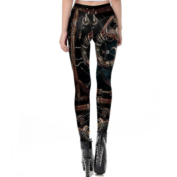 Naisten halloween leggingsit Joustavat graafisesti printed leggingsukkahousut style 1 L