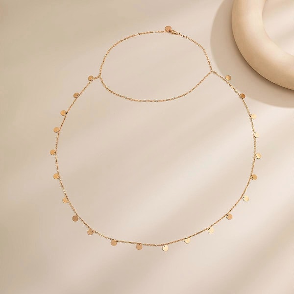 Enkel Pärl-BH Kroppskedja med Halsband Pärlor Metall Lång