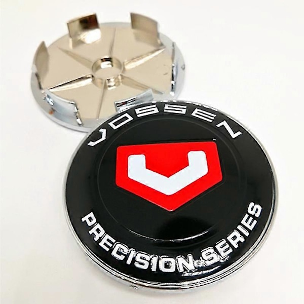 4 stk. 68 mm Vossen Precision Series Bilhjul Centerkapsel Fælge Navkapsler Dækning 65 mm Klistermærke Emblem Badge Nav Auto Styling, A
