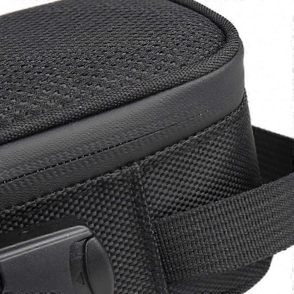Luktsikker pose med lås, karbonfôret luktsikker etui for reiseoppbevaring, stash-beholder, kullpose Black