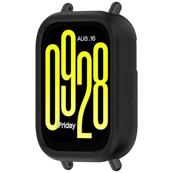 Til Xiaomi Redmi Watch 5 Active Silikone Urkasse Stødsikker Bumper Ramme - Sort