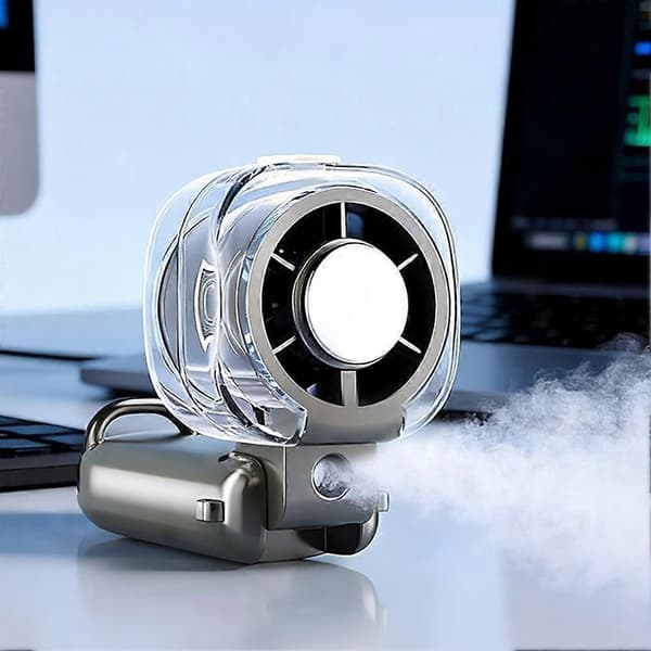 Højhastighedsventilator, bærbar ventilator, grænseoverskridende ny mini genopladelig white