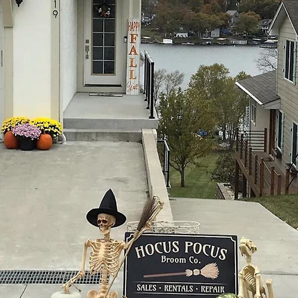 Halloween Dörrdekorationer Svart Dörrskylt 30x20cm Retro Akryl Framsida Dörrskylt Spöklikt Rektangulärt Gotiskt Bondgård Veranda Vägg