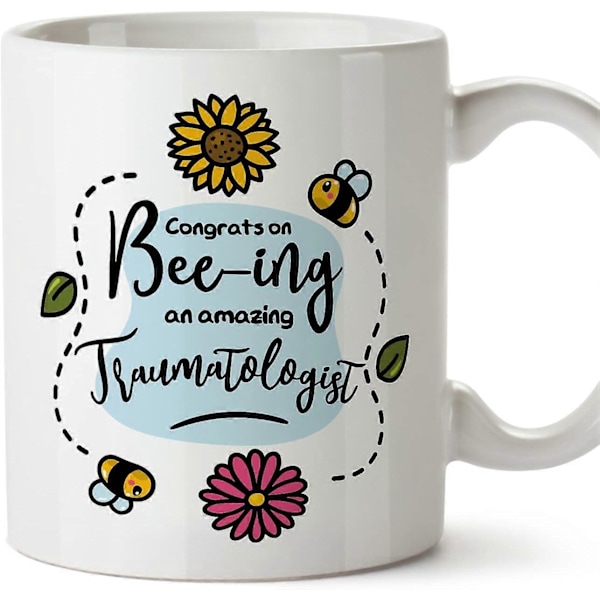 TRAUMATOLOG Läkare Mugg Tack för att du är Fantastisk Rolig Present till Kollegor Keramisk 33 cl Mugg