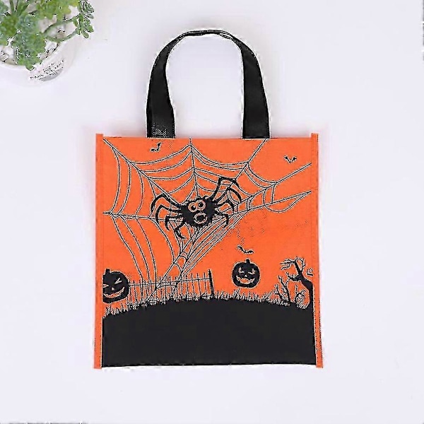 Halloween Godteposer Barne Gaveposer Med Håndtak Halloween Festutstyr