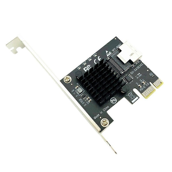 PCI-E 1x til Mini SAS SFF-8087 Adapterkort Mini PCI Express X1 2.0 Riser for Mining for /Linux Syst