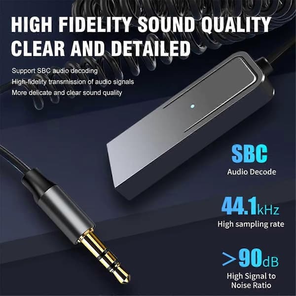 AUX Bluetooth Adapter Bil 3.5mm Jack Audio Transmitter