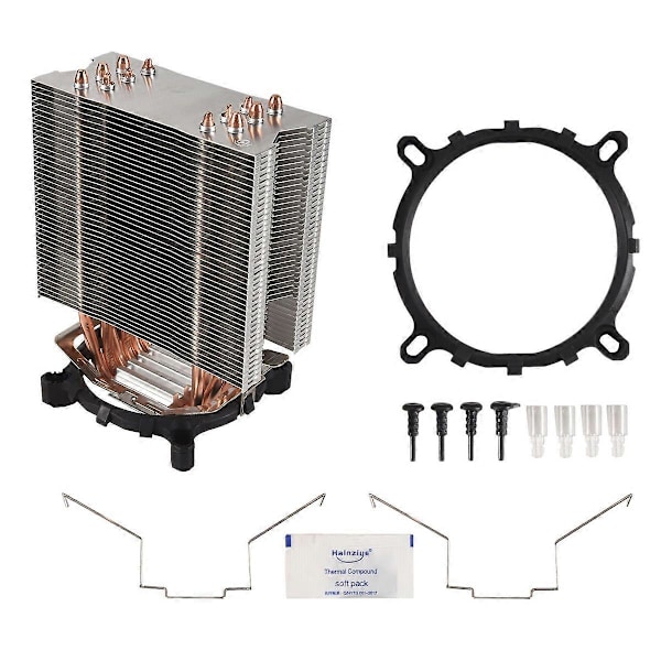 Vifteløs CPU-kjøler 12 cm vifte 6 kobber heatpipes vifteløs kjøleradiator for LGA 1150/1151/1155/1156/