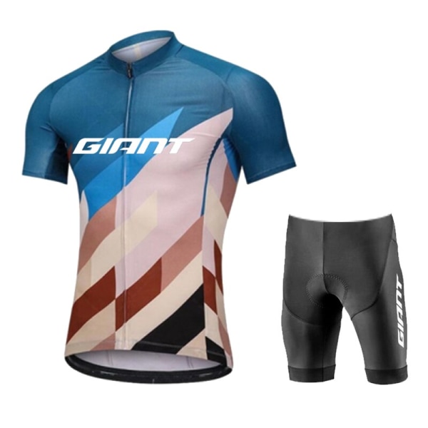 Cykeltrøjesæt 2023 Sommer MTB Cykeltøj GIANT Cykeluniform Maillot Ropa Ciclismo Hombre Cykelbeklædningsdragt til mænd Photo Color-9 XS