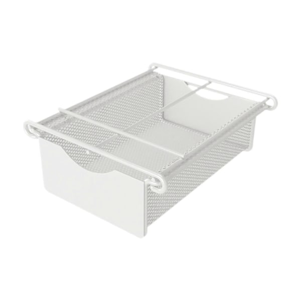 Skuffe for under skrivebord, metallnett, uttrekkbar organizer for kontor og hjemmeorganisering