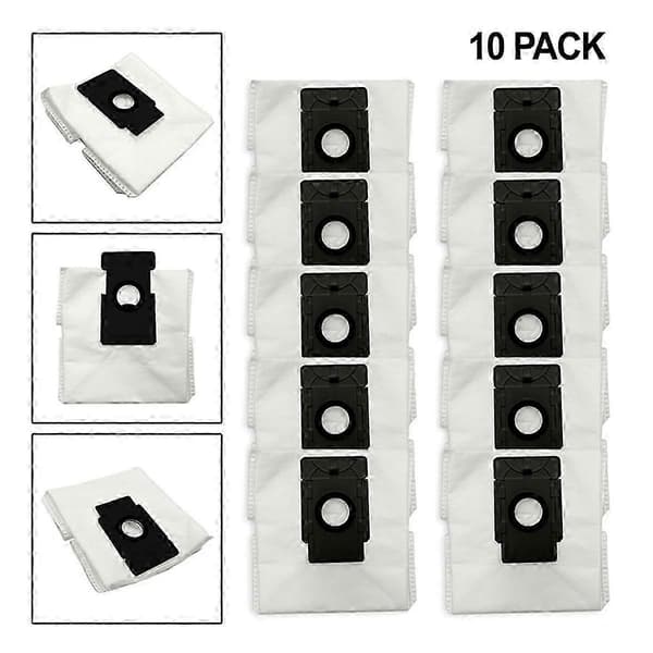 10-pack dammsugarpåsar kompatibla med 360 S8 PLUS, RV30 Plus, RV10 Plus, RVA200 dammsugare