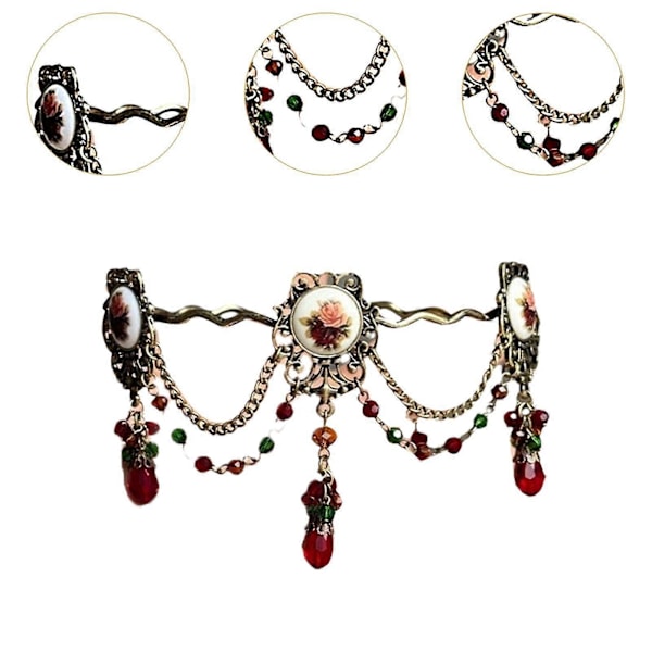 Gothic Choker Trendig Överdådig Krage Uttalande för Kostymfest Bröllop