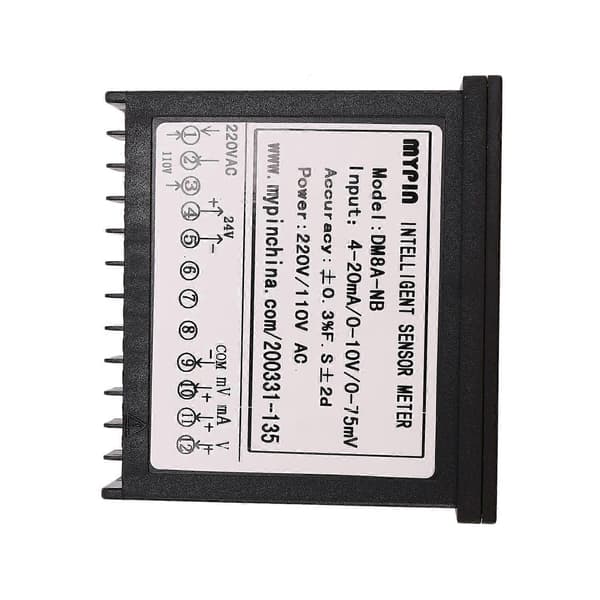 Digital Sensormåler Multifunktionel Intelligent LED-display 0-75Mv/4-20Ma/0-10V Input