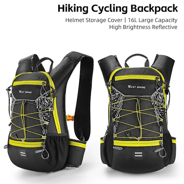 Cykelryggsäck Utomhus Multifunktionell Camping Vandringsryggsäck Stor Kapacitet Reflexryggsäck