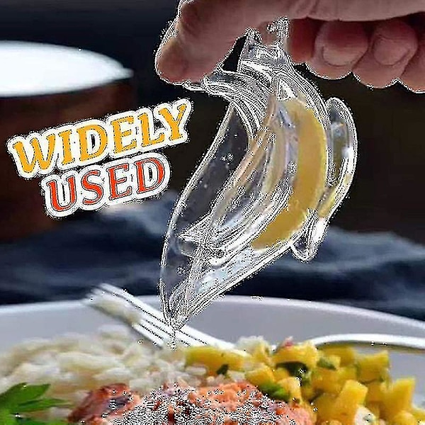 Citronpresser Klip Akryl Citron Skive Presser Convet Transparent Frugtpresser Til Hjemmet (5 Stk)