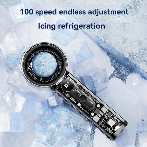 Mini Turbo Fläkt AI Höghastighets Handhållen Kylfläkt B