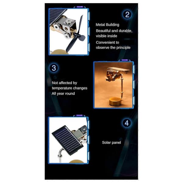 Nyt DIY Ventilatorblad Solcellemodel Legetøj