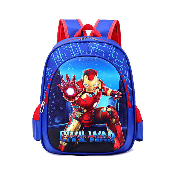 Iron Man Captain America Spiderman Superhelte Skoletaske Studerende Rygsæk Reducer Byrden Letvægtsgaver Iron Man