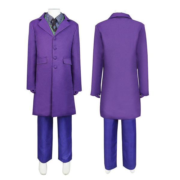 Børn Dark Knight Kostume Heath Cosplay Ledger Coat Bukser Vest Outfit Halloween Karneval Fest Gaver Dragt Til Drenge Piger Børn 130