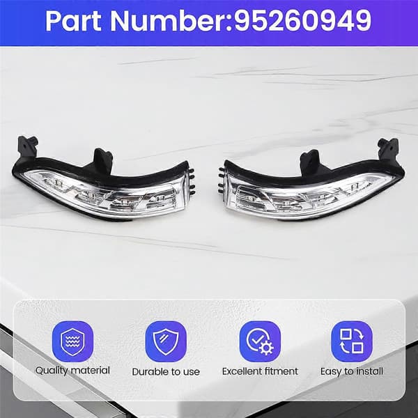 Bil Bakspejl Lys Blinklys 95260949 til Chevrolet Spark 2011-2017
