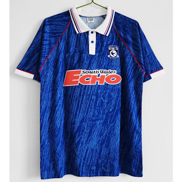 92-93 säsongen Cardiff City hemma retro jersey tränings T-shirt XXL