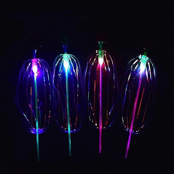 Monipuolinen Magic Flashing Twisted Bubble Wand -valolelu, pyörivä sateenkaarikuplapallolelu