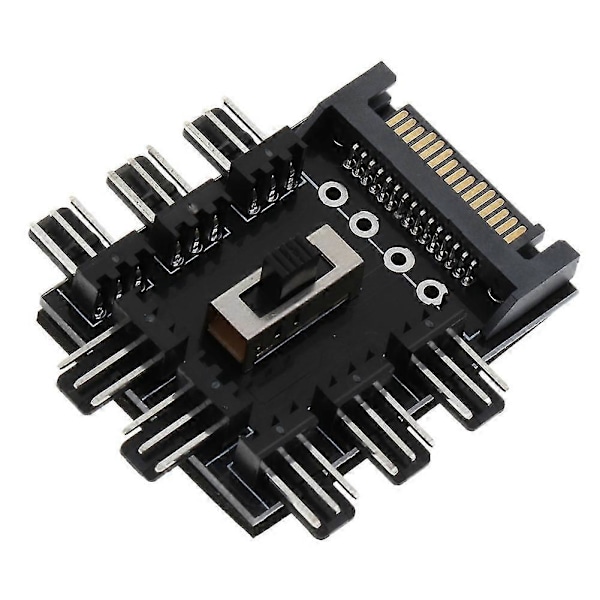1 til 8 Pin Fan Hub Sata Pwm Molex Splitter Pc Mining Kabel 12V 4-Pin/Sata Adapter Todelt Sæt til Sata og 4Pin