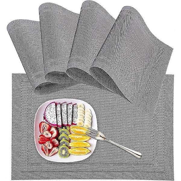 Tablettien setti, 4 kpl, PVC-tabletit, lämmönkestävät, liukumattomat, lämmönkestävät