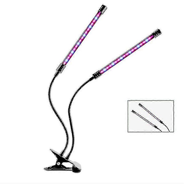 Kasvilamppu LED 30W Kasvivalo 80 LEDiä Kasvivalo Kasvulappu Kasvuvalo Täysi Spektri, 4 Päätä Kasvulappu Ajastimella Yhteensopiva Puutarhanhoidon Kanssa